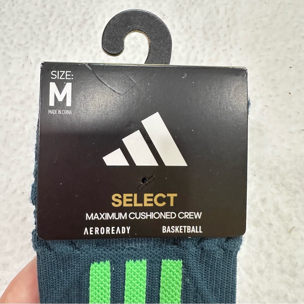 Adidas Select Green Socks - Picture 4 of 5